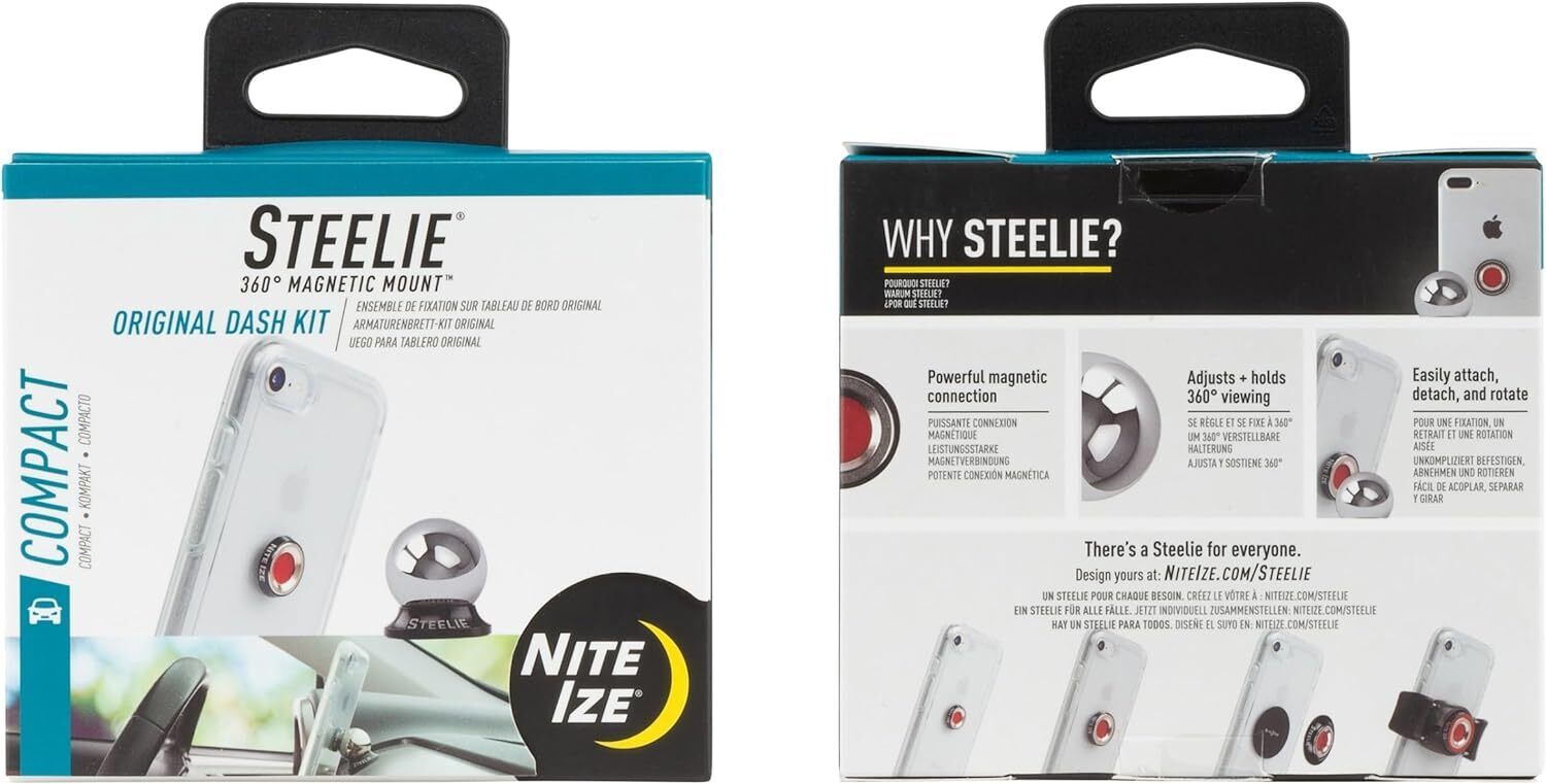 Nite-Ize, Supporto da auto per Smartphone e GPS, 11-R8 Argento