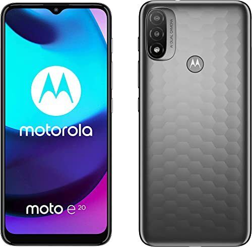Motorola Moto E20 - Smartphone 32GB, 2GB RAM, Dual Sim, Graphite Grey (o3N)