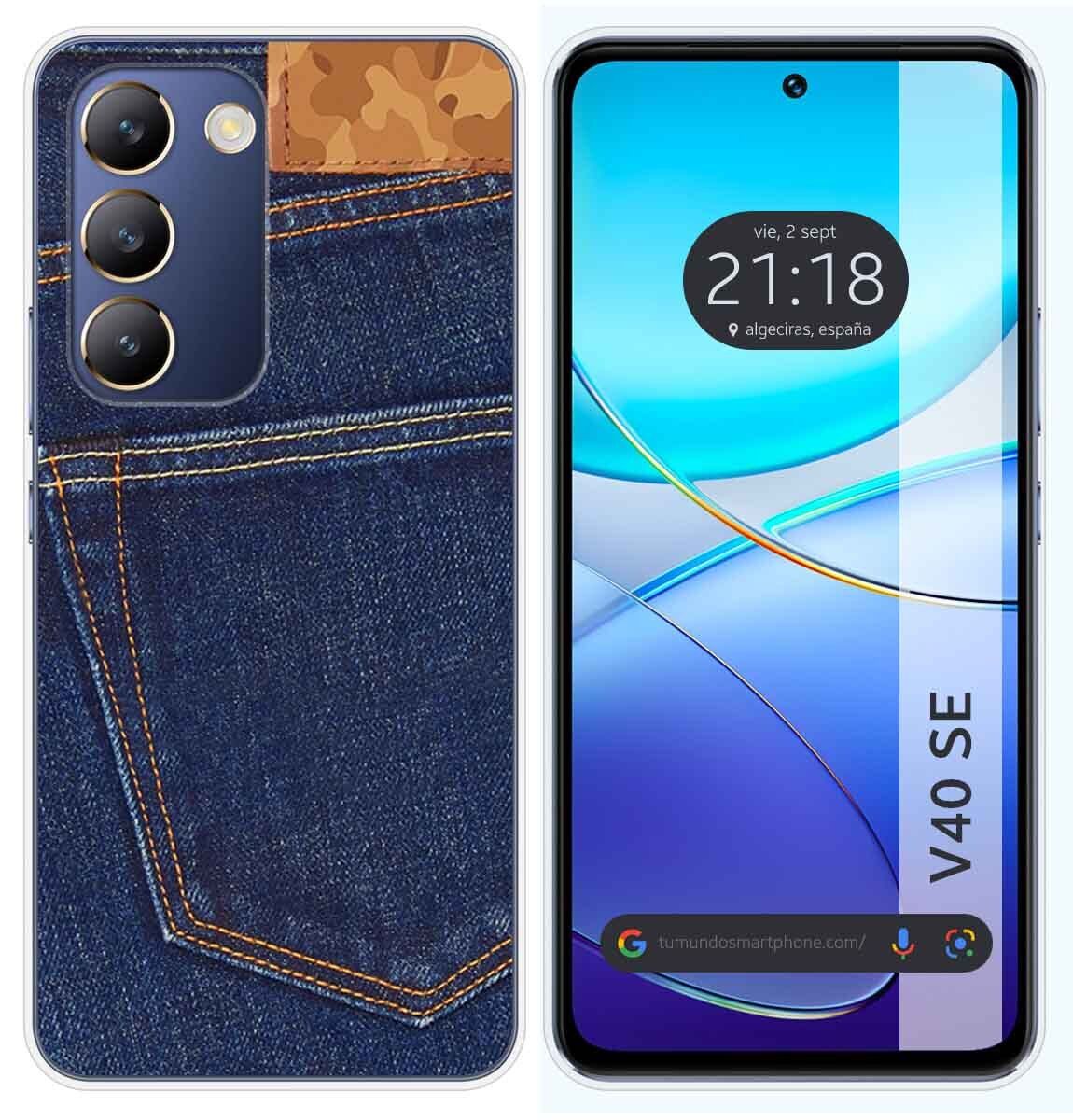 Cover Silicone per Vivo V40 SE 5G Disegno Jeans Disegni