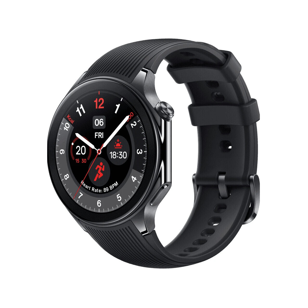 OnePlus Watch 2 Smartwatch AMOLED GPS Cardio IP68 WearOS Google Acciaio Nero