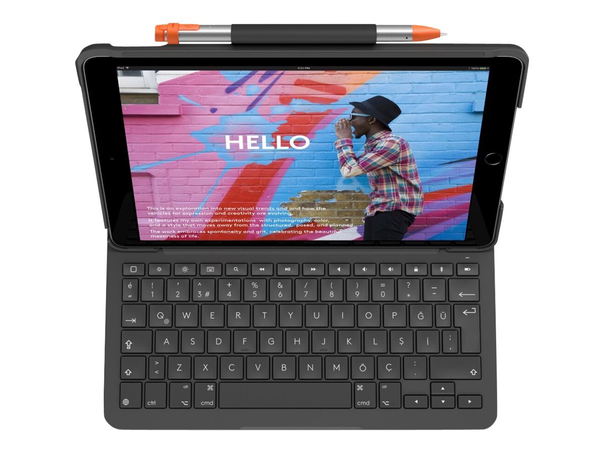 Logitech Slim Folio QWERTZ Tedesco 1,7 cm 1,5 mm Apple iPad 920-009474
