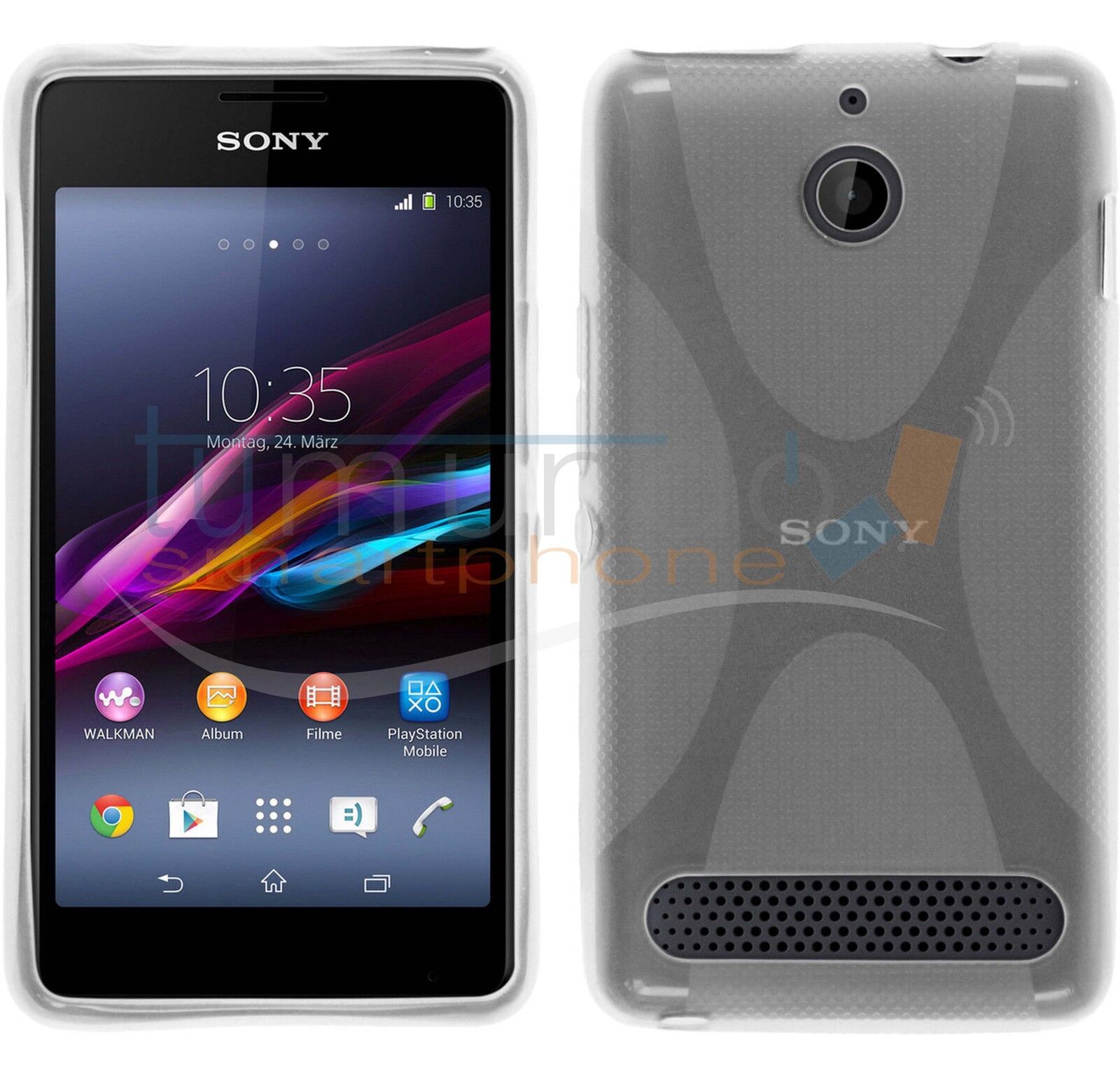 Cover IN Gel TPU Trasparente per Sony Xperia E1 IN Spagna Custodia