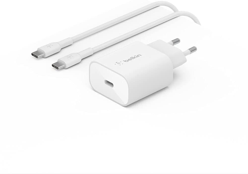 Belkin 25W PD PPS Wall Charger C-C Cable(Output Current:15 amps , Output Voltage