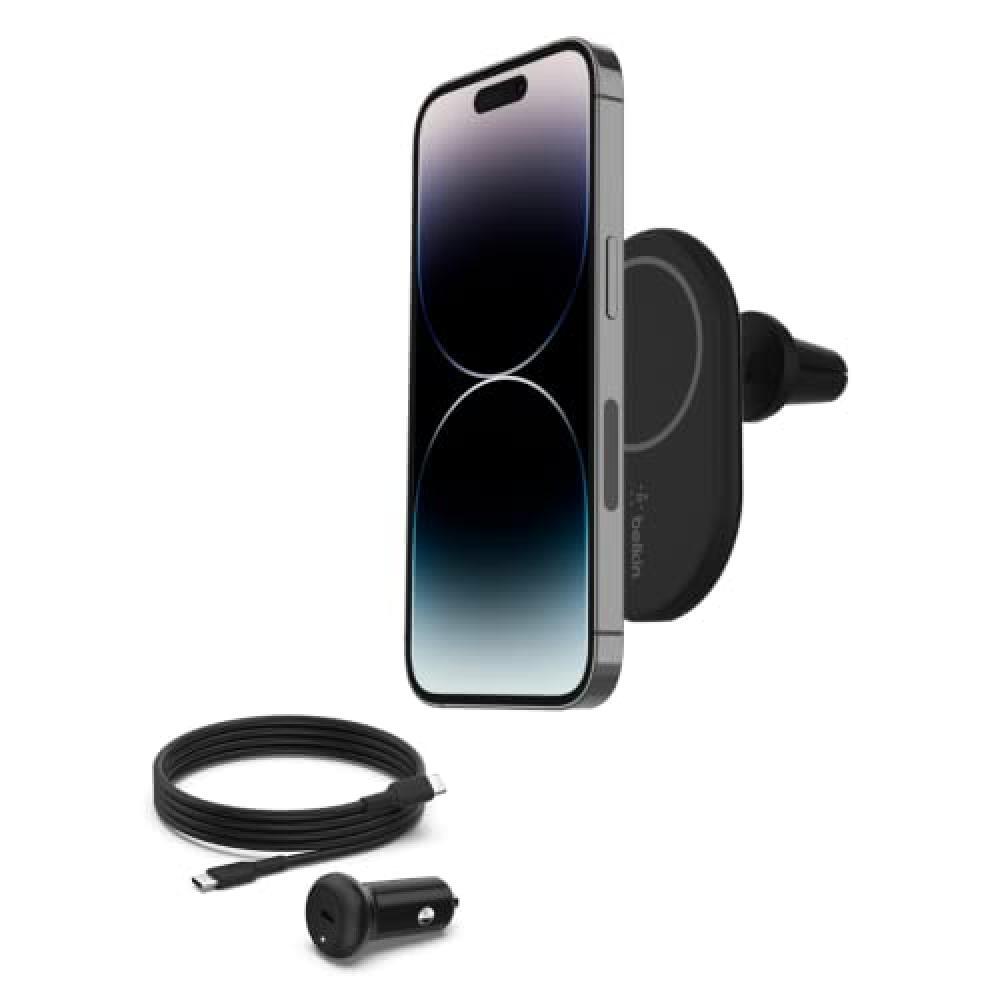 Belkin BoostCharge Supporto da auto magnetico per telefono, compatibile con MagS