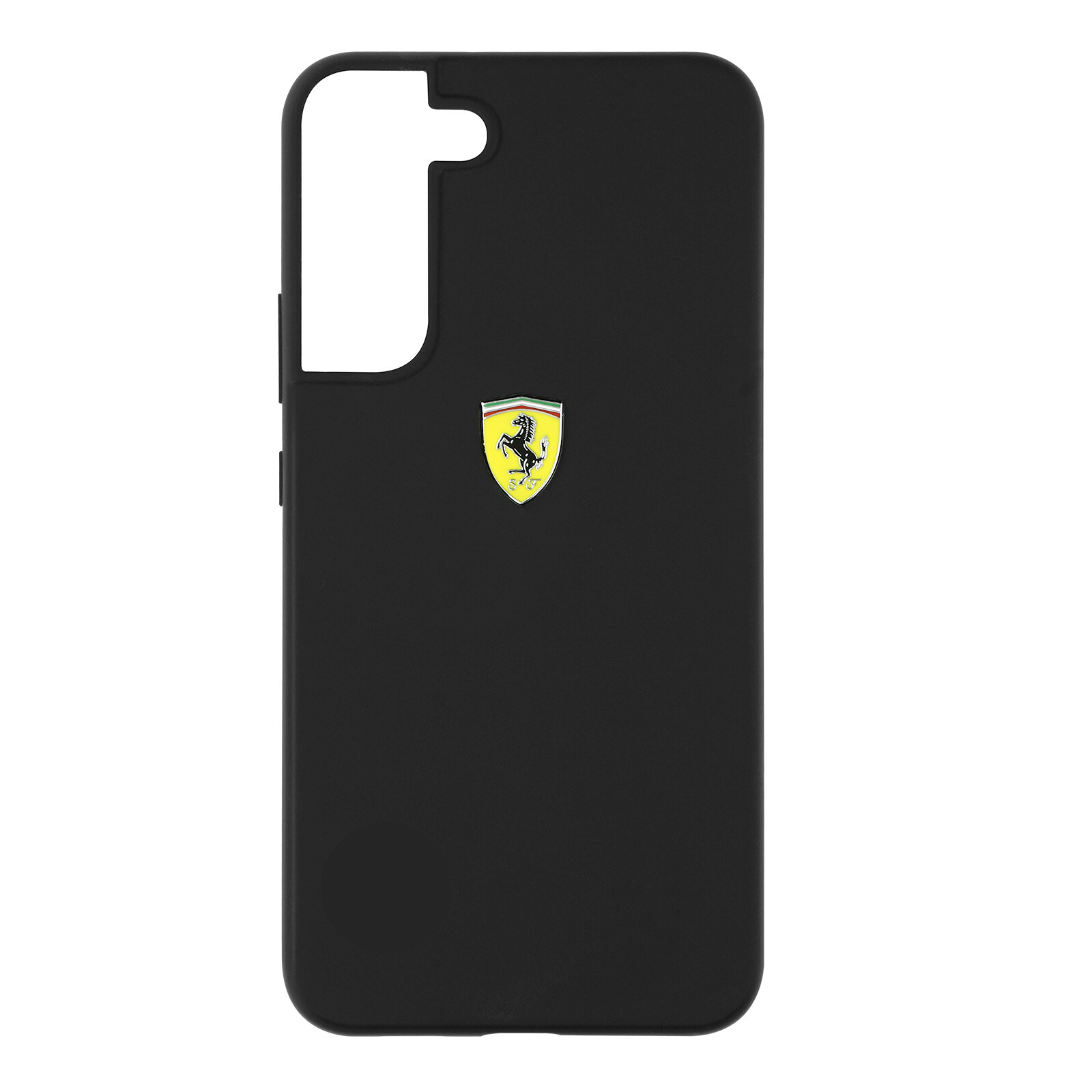 Cover Ferrari per Samsung Galaxy S22 Plus Silicone Soft-touch Opaco Nera
