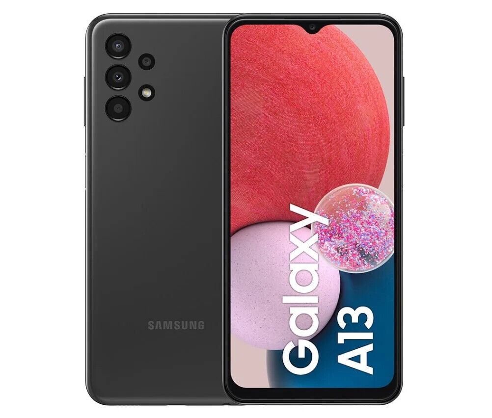 Aglow.it Samsung Galaxy  A137 A13 3+32GB Nero Italia, Smartphone Rete mobile 4G,