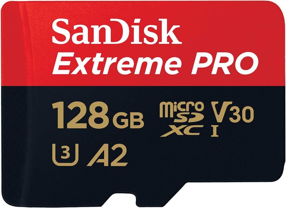 SanDisk 128GB Extreme PRO scheda microSDXC + adattatore SD + RescuePro