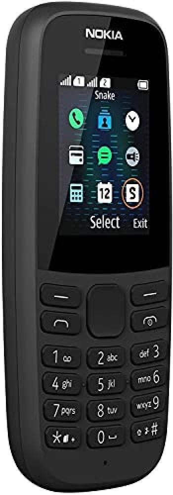 Nokia 105 Dual-SIM 4G (2019) Nero sbloccato - NUOVO