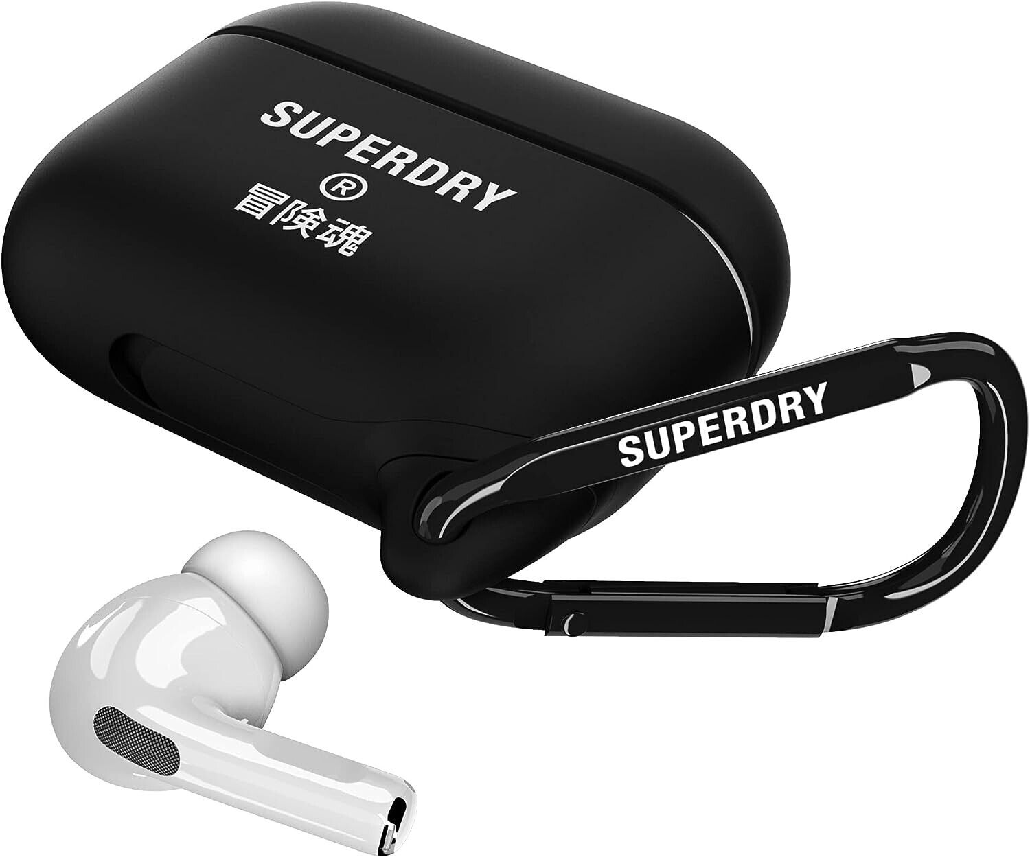 Superdry Airpod Pro Case per Airpods, caricabatterie wireless Bluetooth, imperme