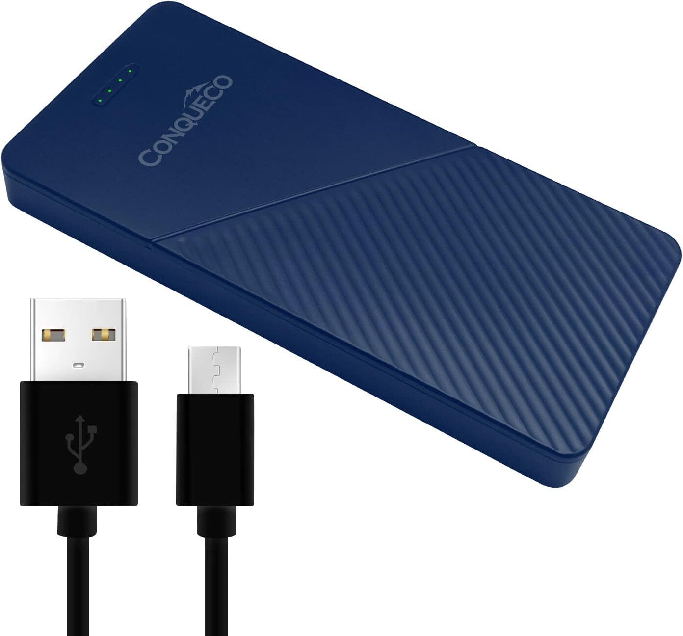 Conqueco - Batteria ricaricabile/Power Bank, 3,7 V, 10.000 mAh, per (F7k)