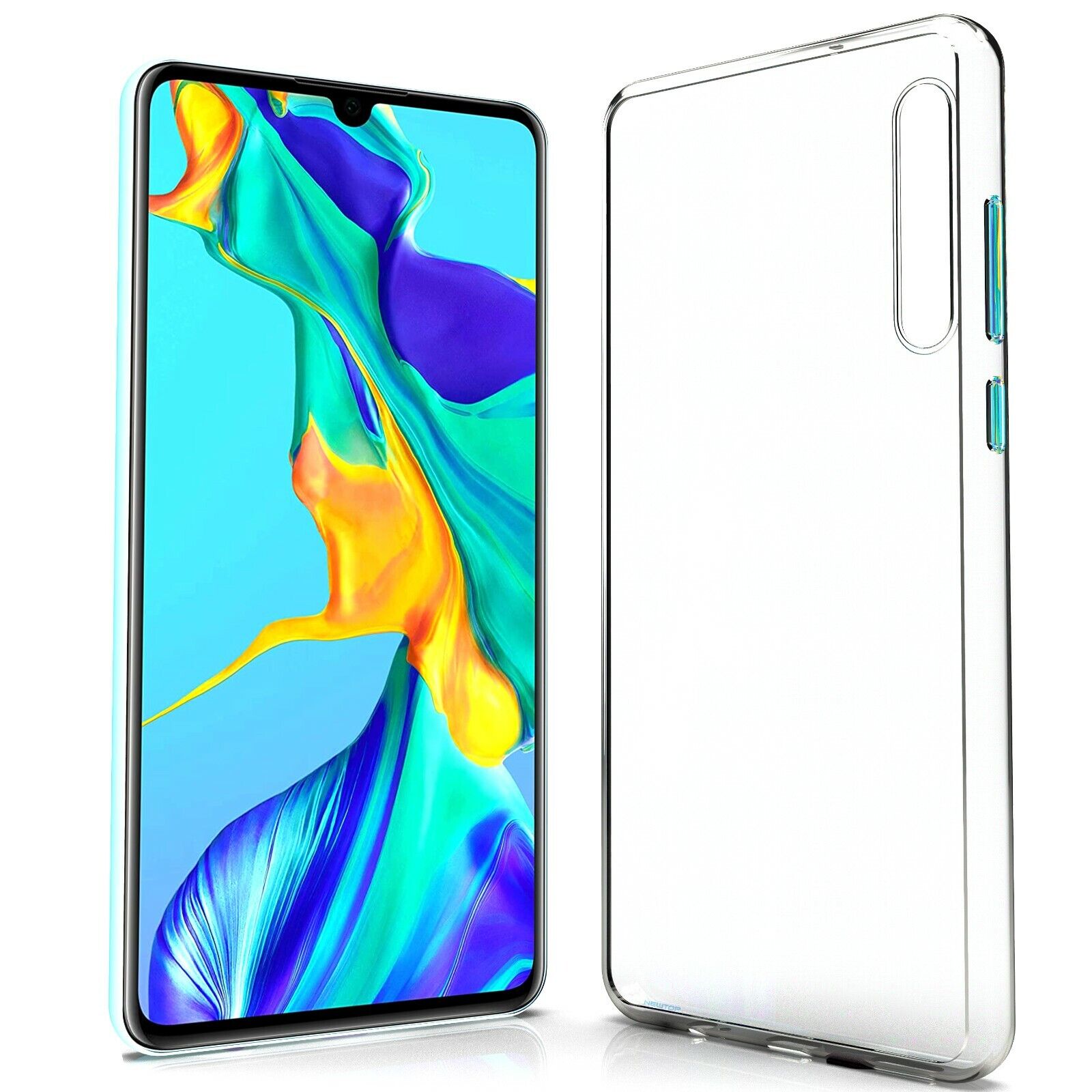 COVER CUSTODIA SLIM SILICONE MORBIDO TPU CLEAR Huawei P30 Trasparente