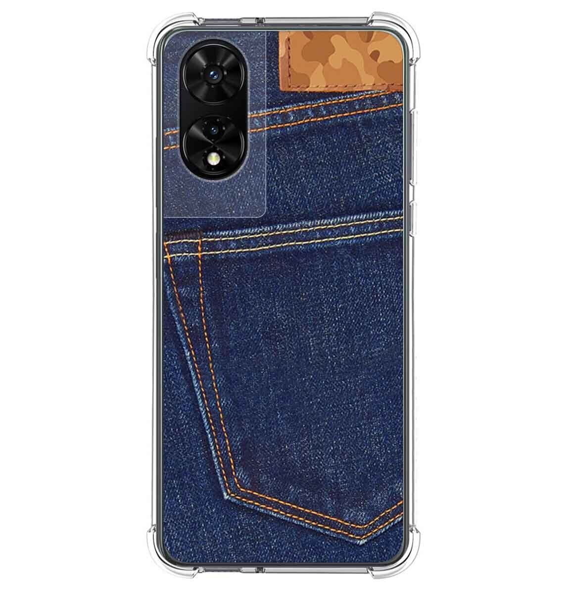 Cover Silicone per TCL 505 Disegno Jeans Disegni