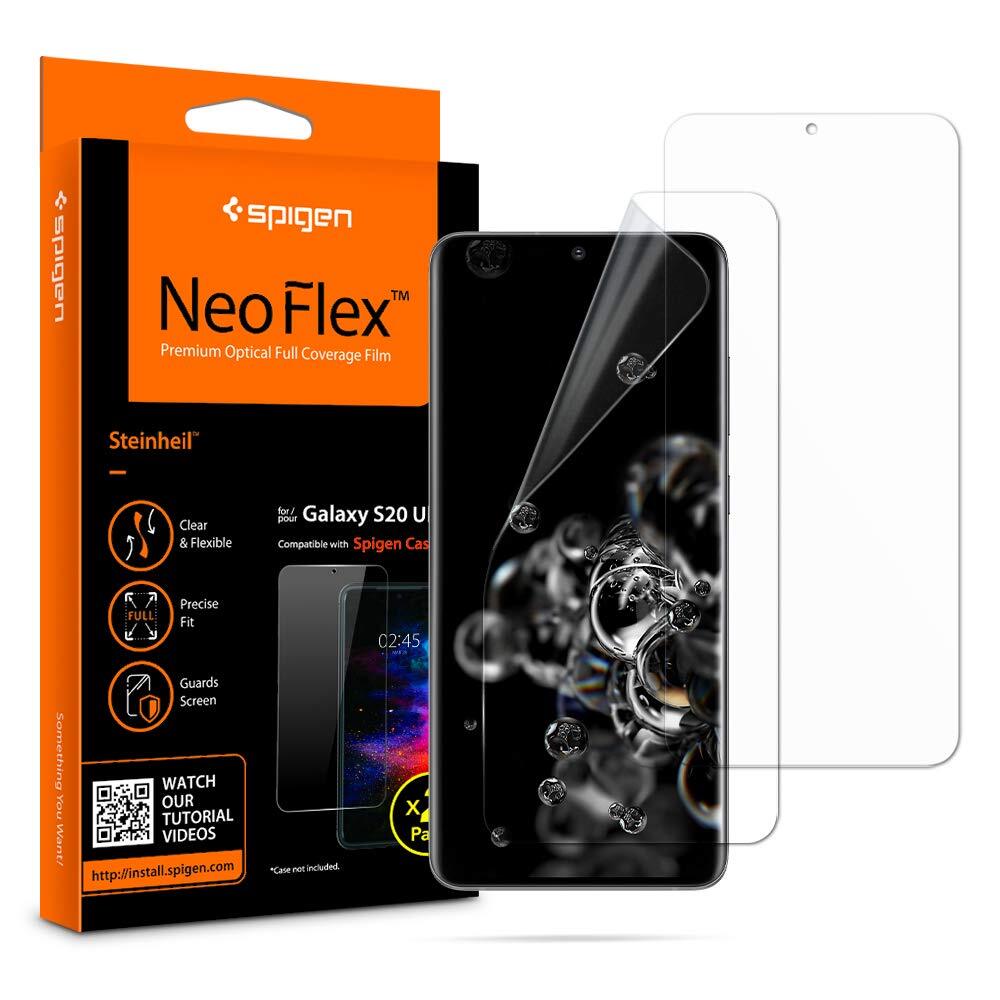 Spigen 2Pezzi Pellicola Samsung Galaxy S20 Ultra 6.9" NeoFlex TPU Applicazion...