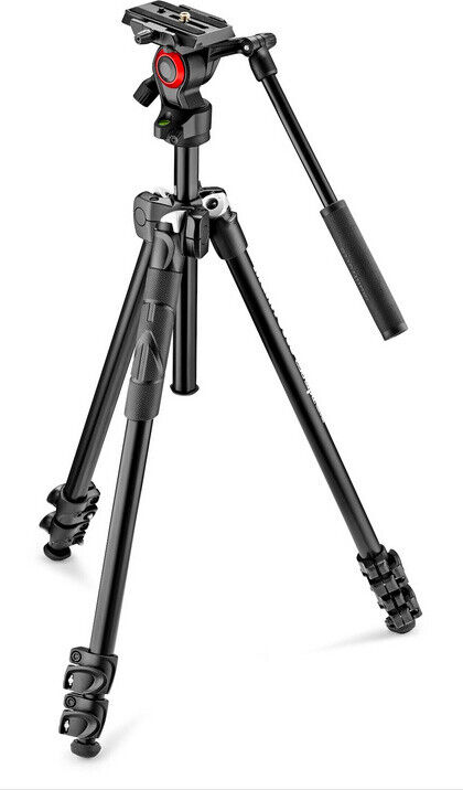 Manfrotto Treppiede con Testa Kit 290 light con testa fluida MK290LTA3-V