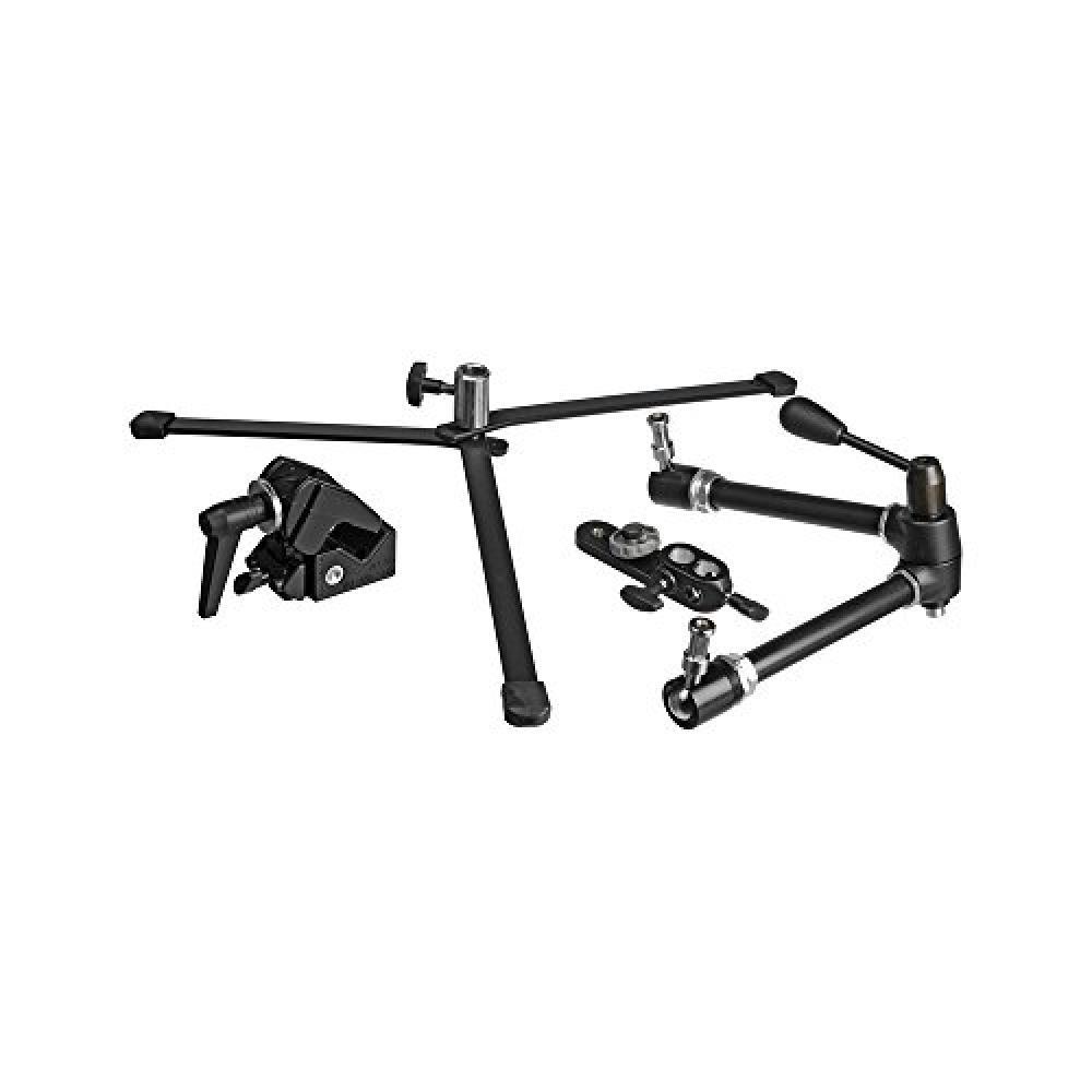 Manfrotto 143 Kit Magic Arm con Braccio e Base, Nero - NUOVO