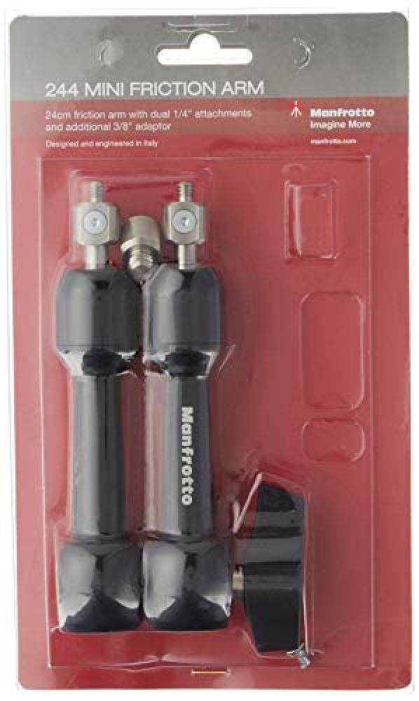 Manfrotto Mini braccio di attrito 244 da 23,9 cm con attacchi intercambiabili da