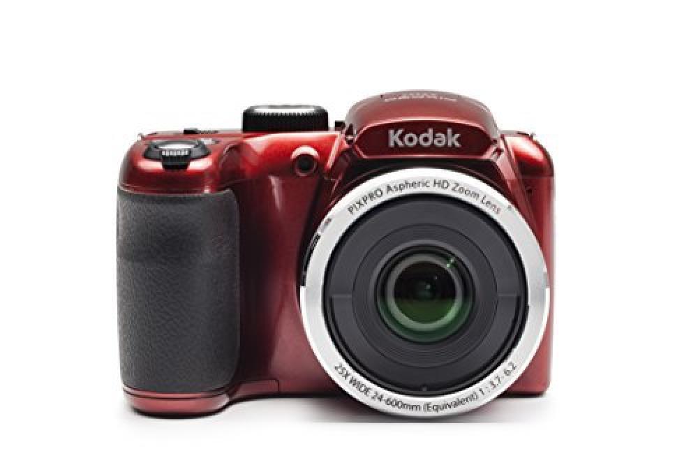 KODAK AZ252 Astro Zoom Bridge Camera – Nero/Rosso (16, 44 MP, Zoom Ottico 25x,