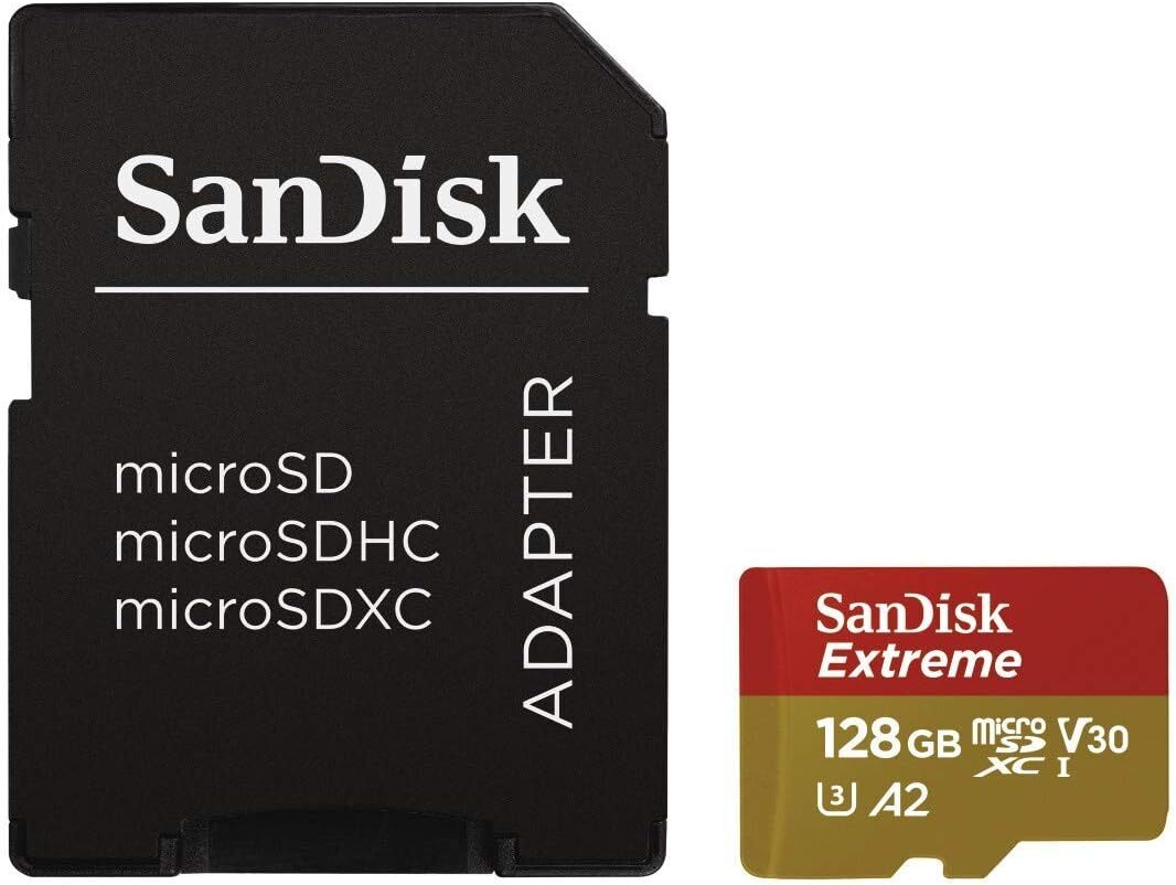 SanDisk Extreme micro SDSQXA1-128G-GN6AA per Action Camera e Droni +...