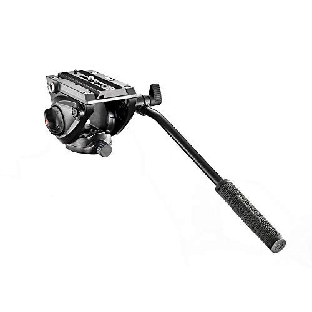 (TG. Norme) Manfrotto MVH500AH Testa Video con Base Piatta, 1 Leva Fissa, Allumi