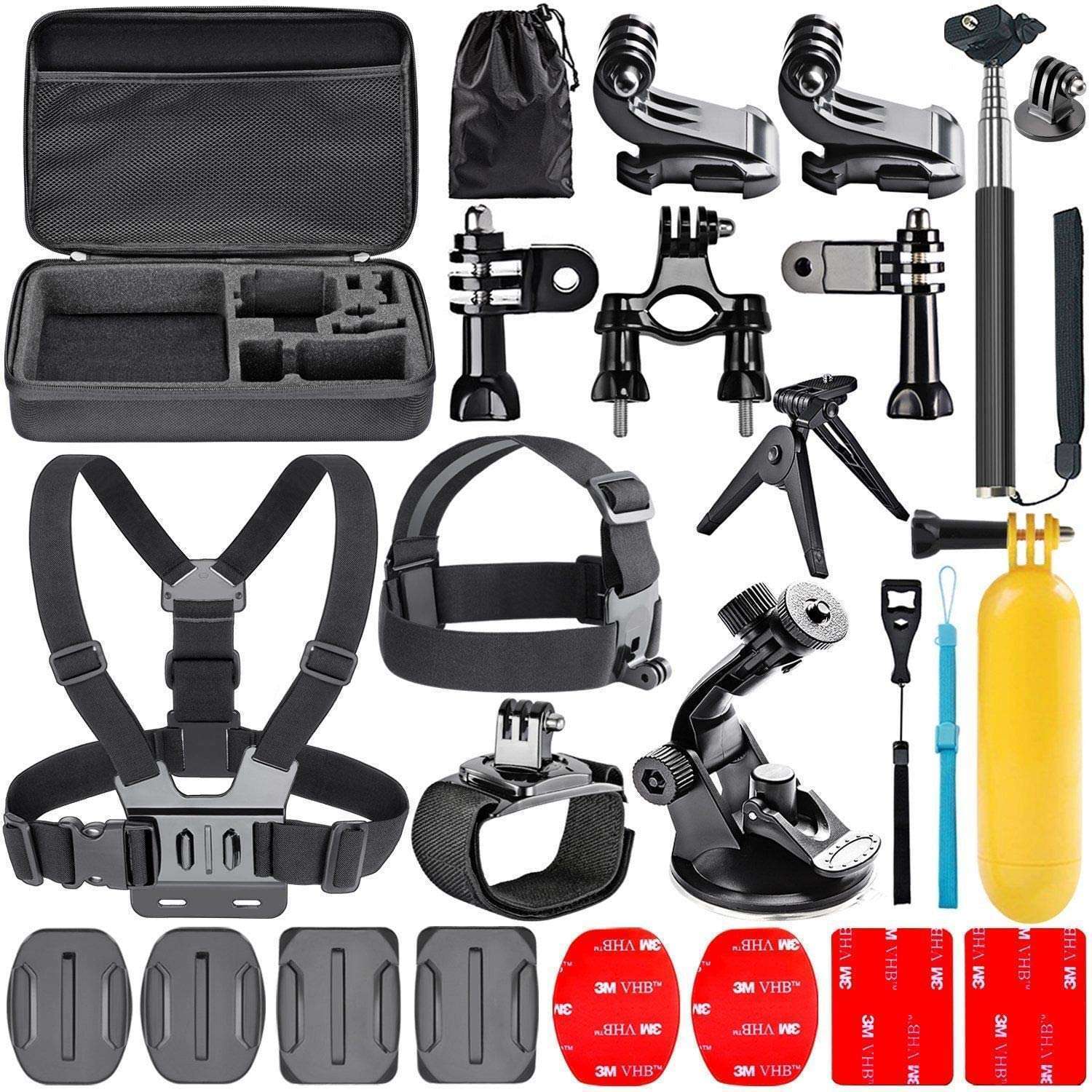 Navitech 18-in-1 Action Cam Kit For SJCAM SJ4000 Dual Screen Action Camera