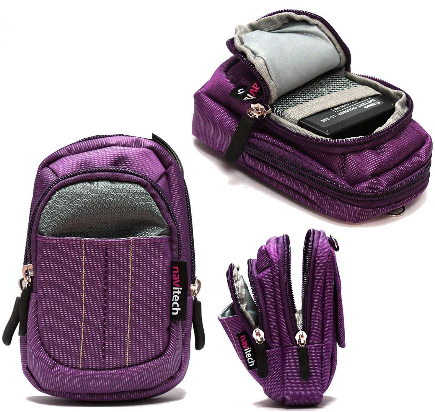 Navitech Purple Compact Camera Case For Couleeur Underwater Digital Camera