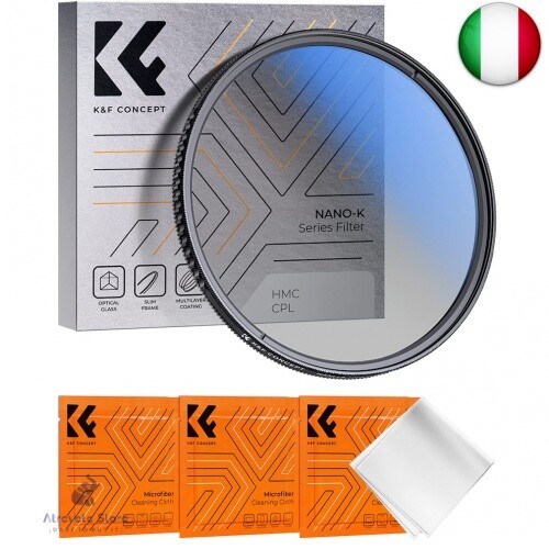 K&F Concept Nano-K Filtro Polarizzatore Circolare 67mm CPL in Vetro Ottico con
