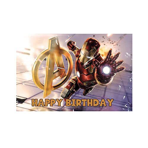 Decorazioni Fondale Iron Man Telo Foto Compleanno Iron Man Sfondo (g6j)
