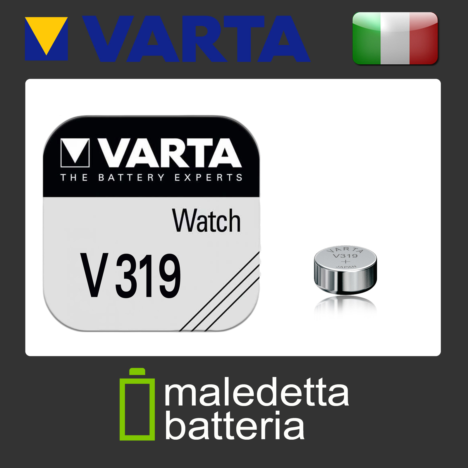 319 VARTA V319 Batteria a Bottone SR64 SR527 D319 280-60 SB-AE/DE Pila