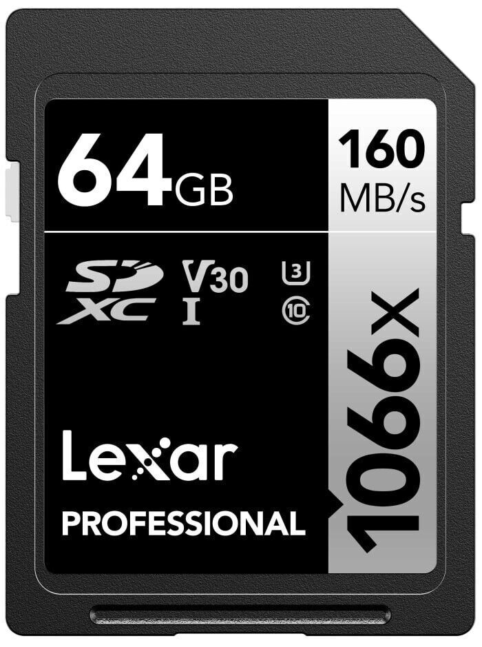 Lexar Professional 1066x 64GB SDXC UHS-I Scheda di Memoria
