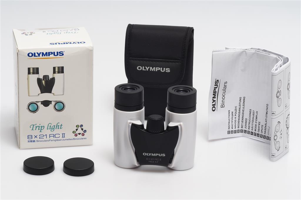Olympus 8x21 RC II Binocolo Pearl White (1721485094)