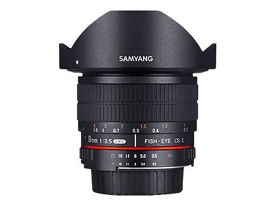 Samyang 8mm F3.5 UMC Fish-Eye CS II Obiettivo ampio 10/7 Canon EF-S 1121901101