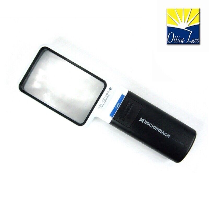 LENTE INGRANDIMENTO MOBILUX LED 3,5X10D ESCHENBACH 5x8cm magnifying glass loupe
