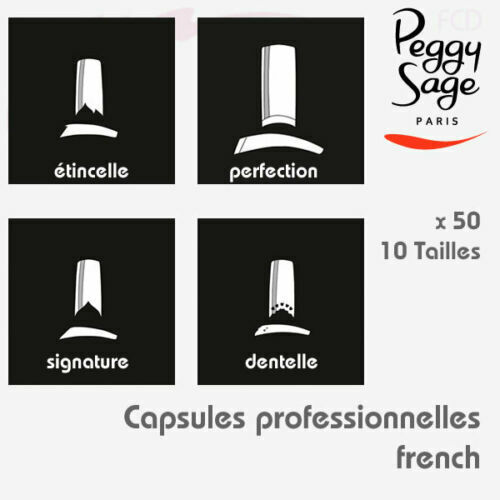 PEGGY SAGE Kit 50 Capsule Professionale French Perfezione Gel UV 142419