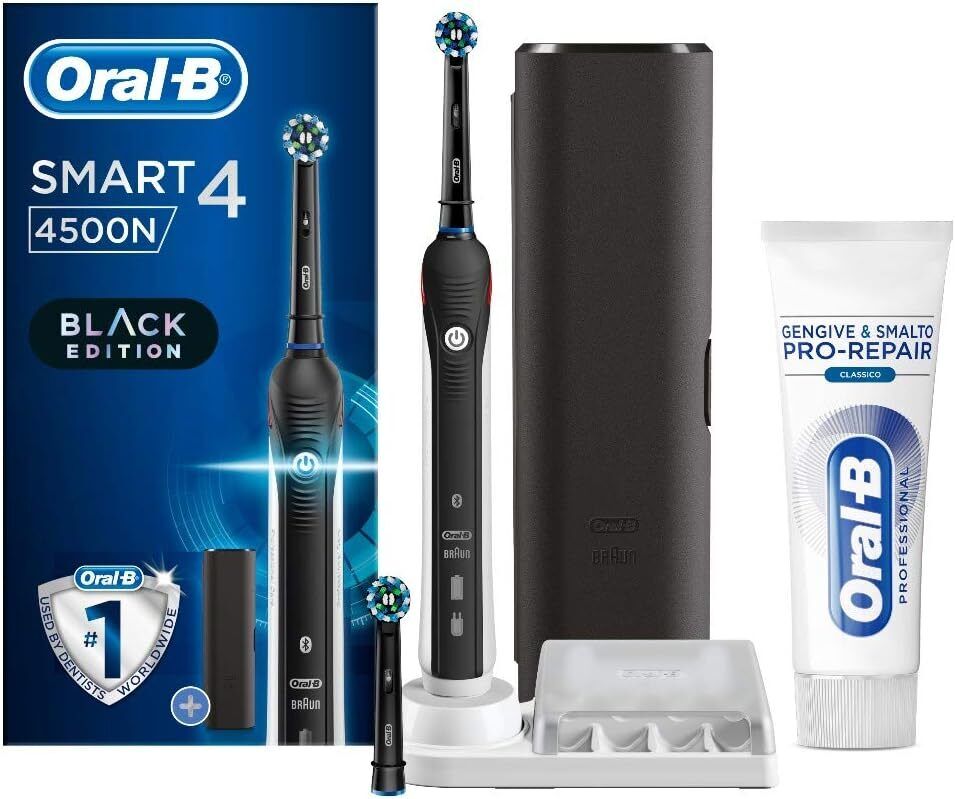 11024902 Oral-B Smart 4 4500 Spazzolino Elettrico Testine Oral B Cross Action, D