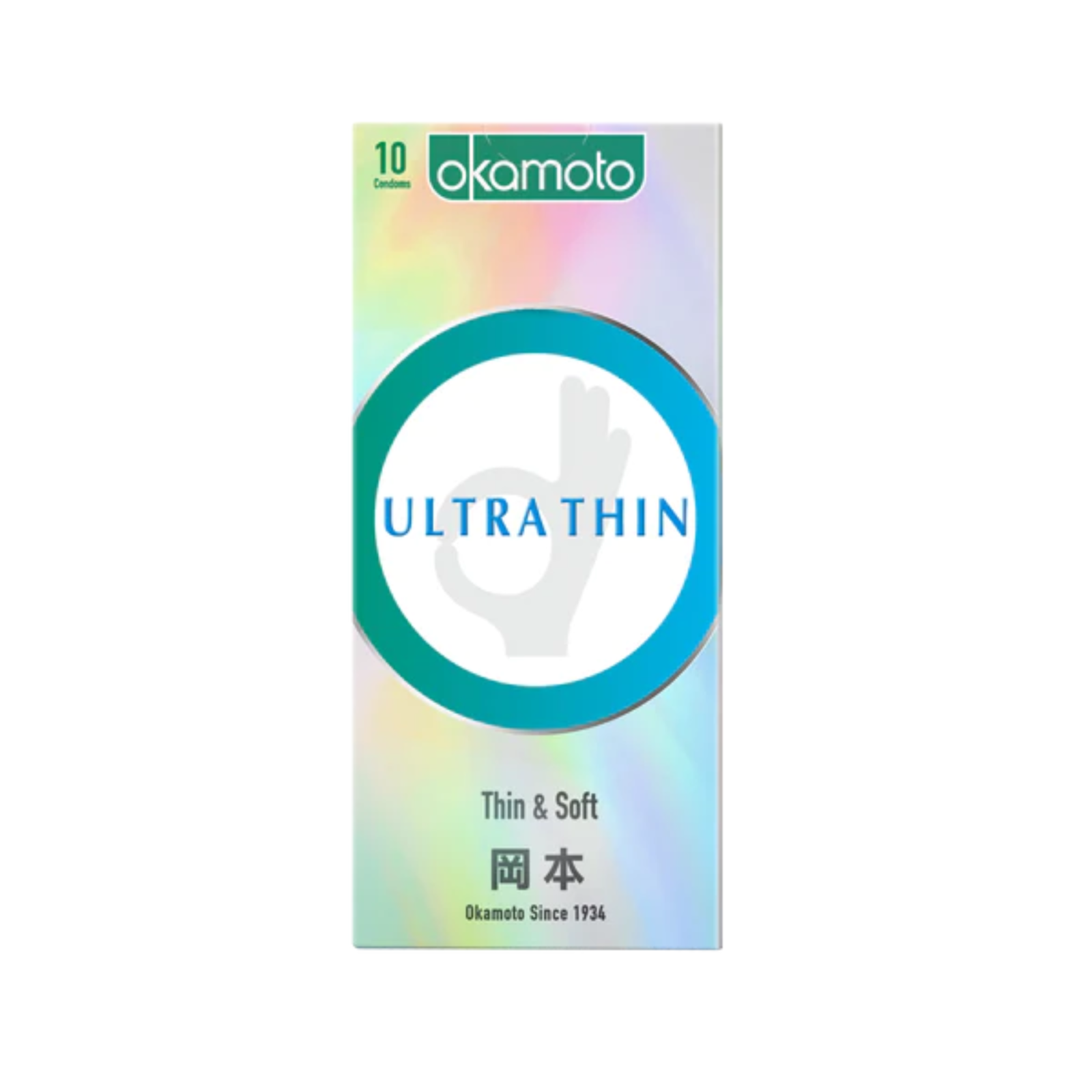 Okamoto OK Series Ultra Thin Morbido Lubrificato Sottile Giappone Condom Box 10