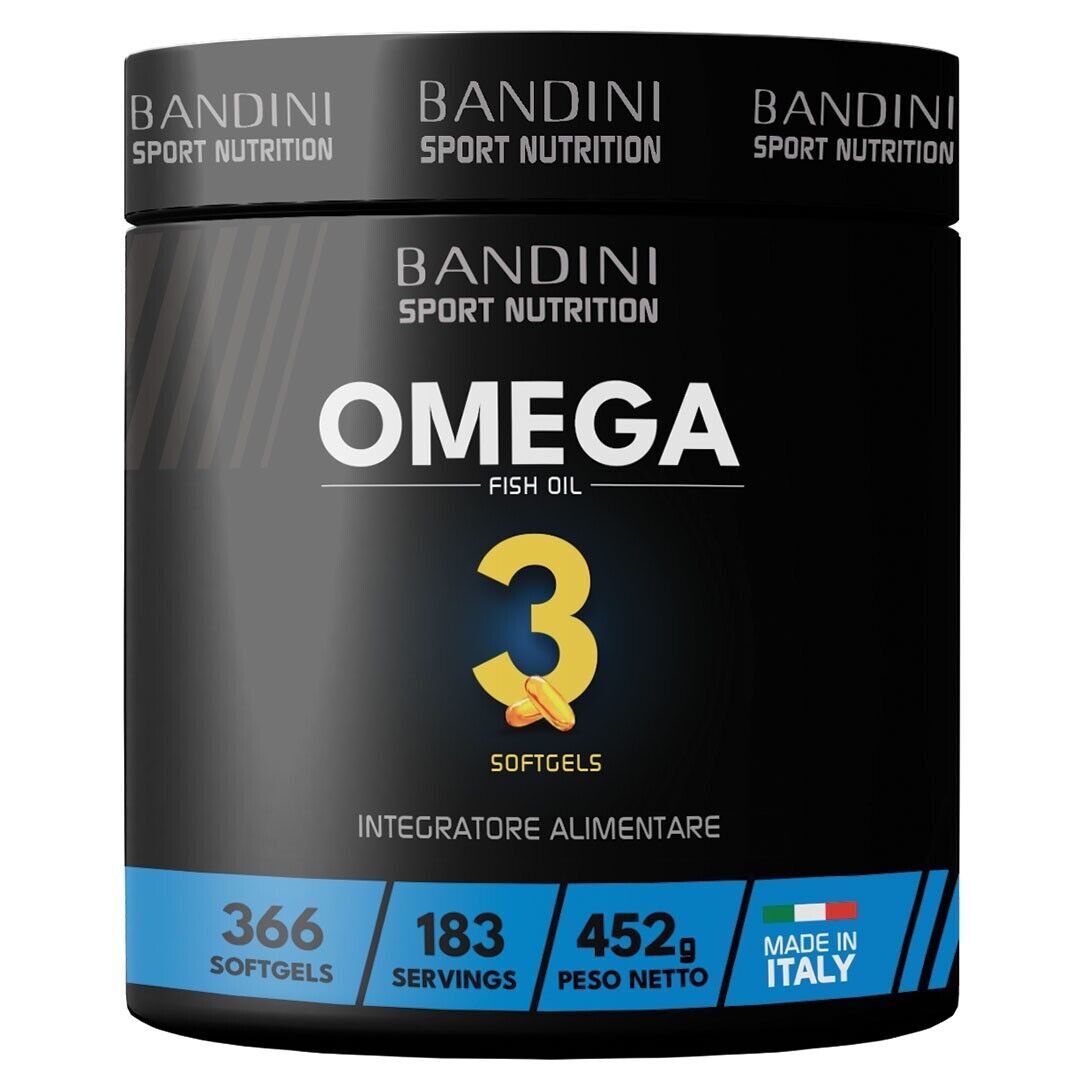 Bandini® Olio di Pesce Omega 3, 366 Capsule, 360 mg EPA e 240 mg DHA giornalieri