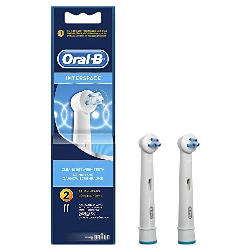 Braun Oral-B - Spazzola di ricambio per spazzolino, Interspace, confezione da 2,