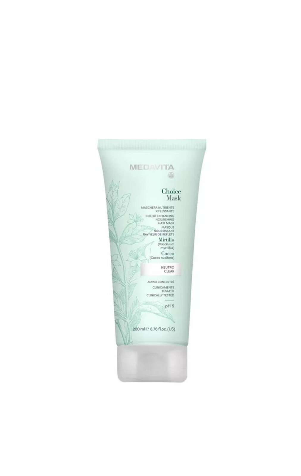 MEDAVITA Choice Mask  Maschera Color Enhacing Color  Clear Neurto 200ml