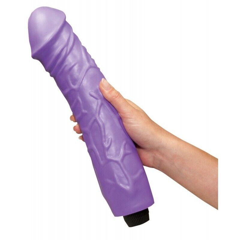 Vibratore Maxi Viola XXXL Dildo Vibrante Enorme 33 cm Sex Toys (no batterie)