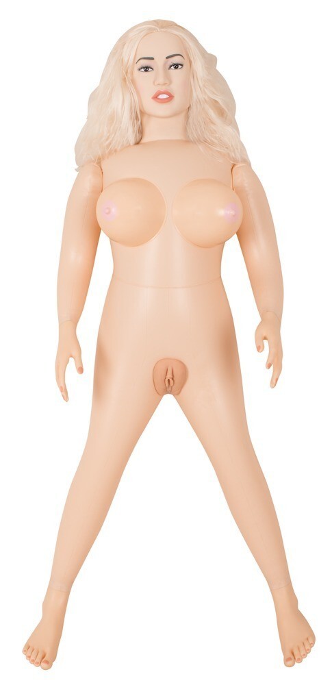 Bambola realistica gonfiabile bionda sex doll donna con vagina ano in silicone