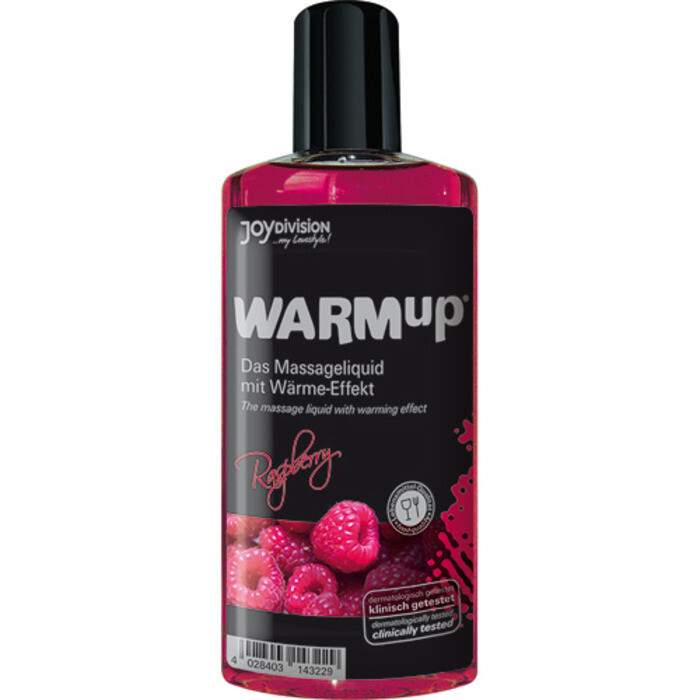 LIQUIDO PER MASSAGGI Warmup lampone effetto riscaldante