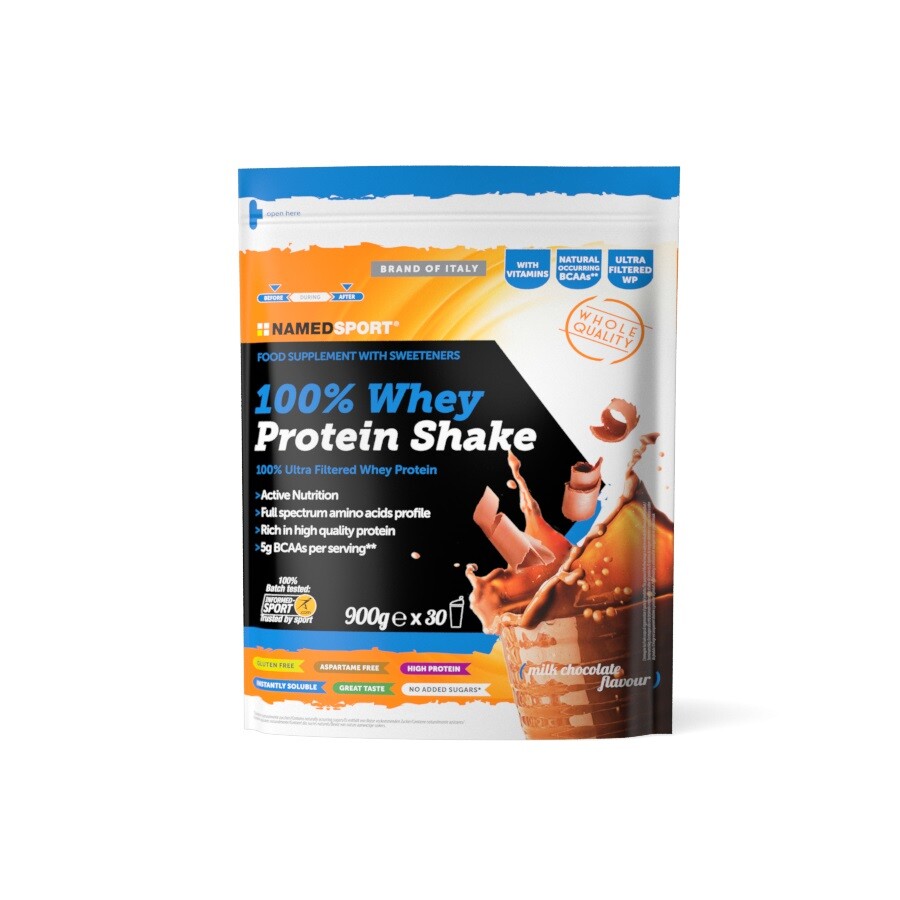 Named 100% Whey Protein Shake Milk Chocolate 900g