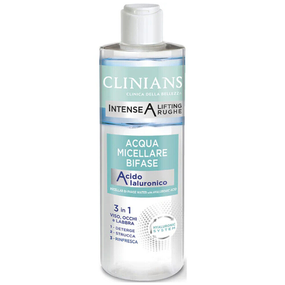 Clinians Acqua Micellare Bifase Acido Ialuronico Viso Occhi E Labbra 400Ml