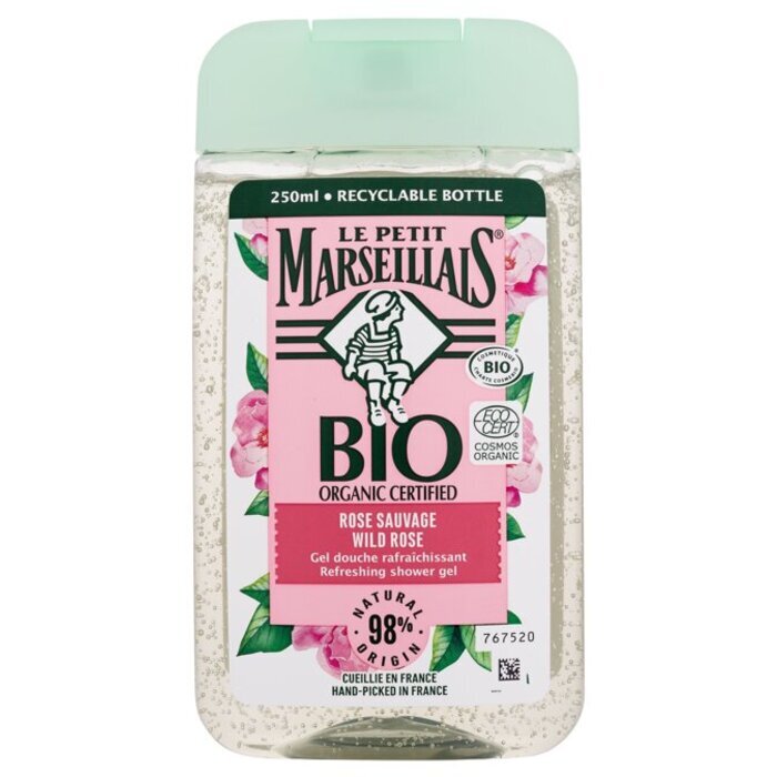 Le Petit Marseillais Bio Organic Certified Gel Doccia Rinfrescante Rosa Selvatic