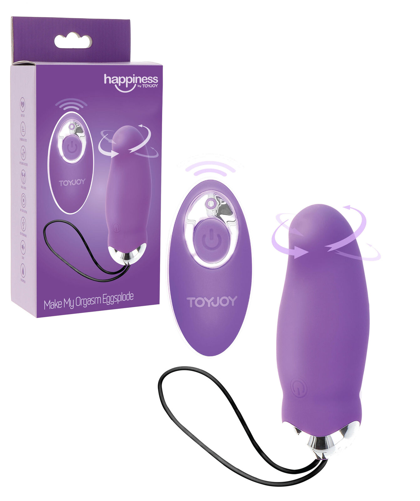 Ovetto vaginale vibrante in silicone rotante vibratore con telecomando ovulo sex