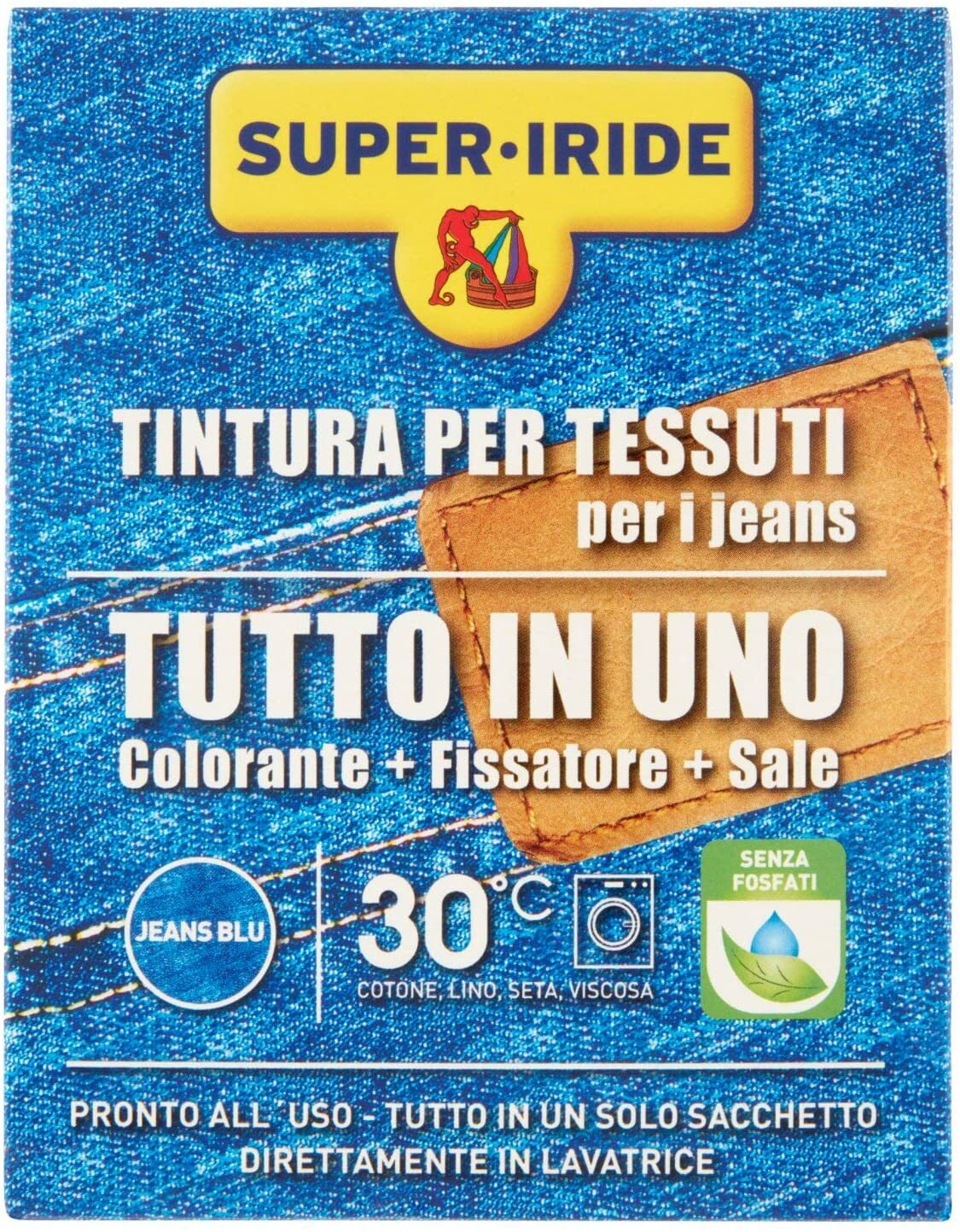 Super-Iride, Colorante Maxi, 30°, Tutto in Uno - Colore BLUE JEANS