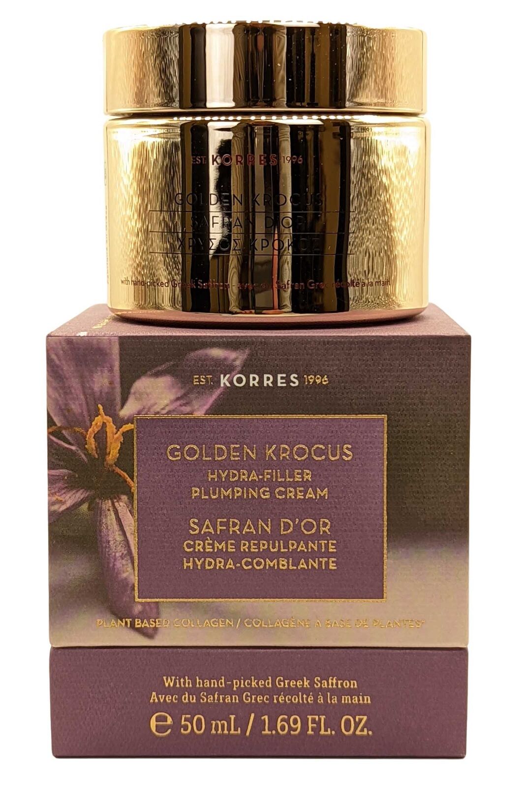 Korres Dorato Krocus Pelle Volumizzante Crema 50ml Safran D'O