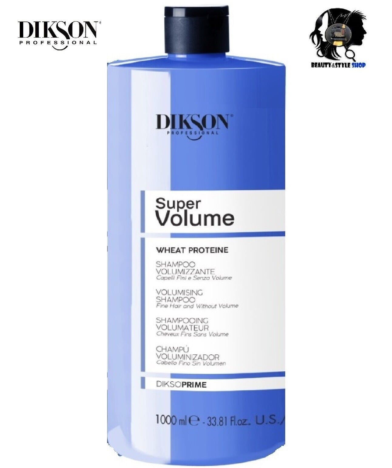 SHAMPOO VOLUMIZZANTE CAPELLI FINI SOTTILI 1000ML DIKSON PRIME SUPER VOLUME