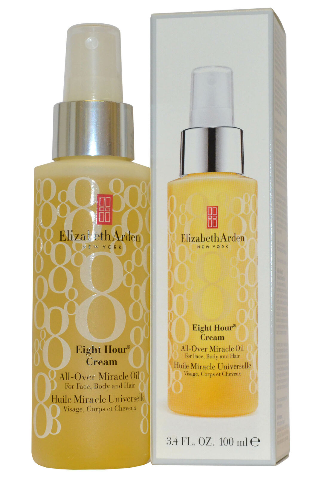 Nuovo Elizabeth Arden Eight Hour Cream su Tutto Miracle Olio 100ml Viso Corpo &