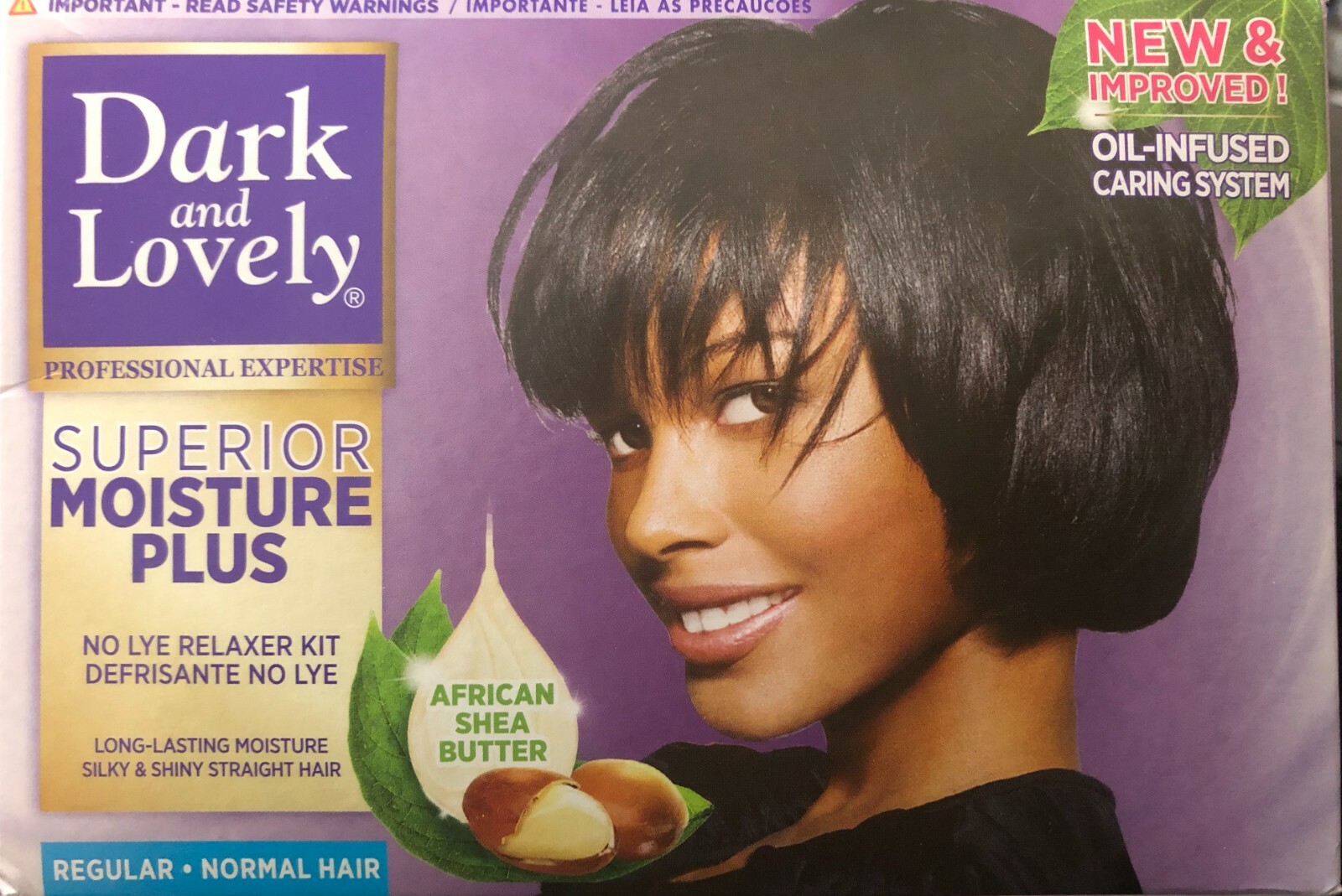 Dark and Lovely Non Alcalino Capelli Lisciante Kit Oil-Infused Cura Sistema